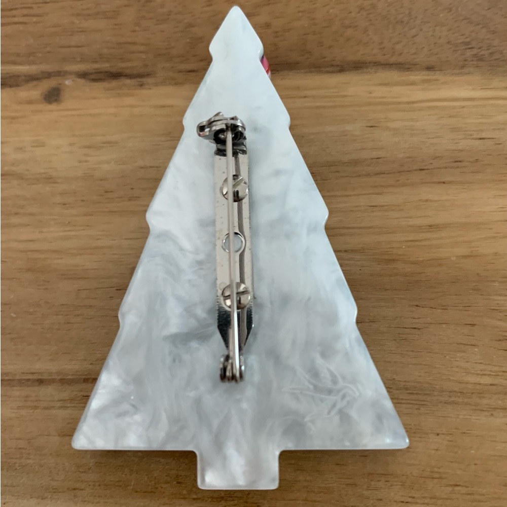 Erstwilder O Christmas Tree Brooch Pin NWOT - Picture 7 of 9